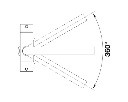 Bateria kuchenna Blanco Fontas II stalowa funkcjonalna nowoczesna bateria z podłączeniem do filtra wody obracana wylewka