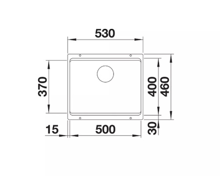 Zlewozmywak Blanco Etagon 500-U Silgranit tartufo zlew podwieszany jednokomorowy z odpływem InFino i szynami ze stali szlachetnej