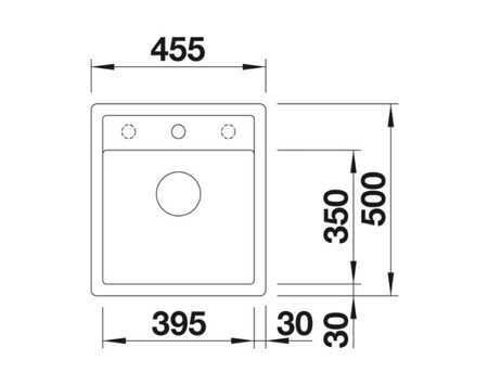 Zlewozmywak Blanco Dalago 45-F Silgranit delikatny biały zlew wpuszczany w blat jednokomorowy korek automatyczny prosty kształt i duża pojemność