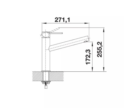 Bateria kuchenna Blanco Ambis stal szczotkowana proste i eleganckie wzornictwo