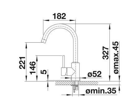 Bateria kuchenna Blanco Mida czarna szczególnie polecana do kompaktowych zlewozmywaków