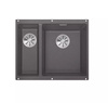 Zlewozmywak Blanco Subline 340/160-U Silgranit szarość skały prawa zlew podwieszany 1,5-komorowy z odpływem InFino o niezwykłym designie podwieszanej komory