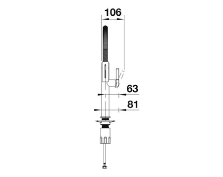 Bateria kuchenna Blanco Culina-S II Mini czarny mat bateria z praktyczną wyciąganą wylewką ikoniczna bateria kuchenna