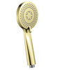 Słuchawka prysznicowa Deante Arnika złoto szczotkowane 3-funkcyjna słuchawka natryskowa z systemem Anti-calc innowacyjna powłoka PVD