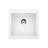Zlewozmywak Blanco Pleon 5 Silgranit biały zlew wpuszczany w blat jednokomorowy z odpływem InFino o ponadczasowym eleganckim kształcie