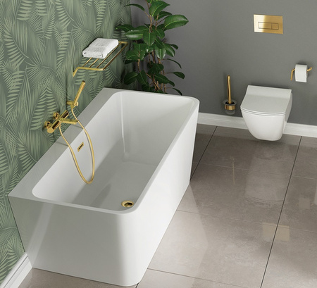 Wąż prysznicowy Deante NDA_Z51W 150 cm złoty wąż z systemem Anti-twist mosiężne końcówki węża powłoka nanoszona metodą PVD