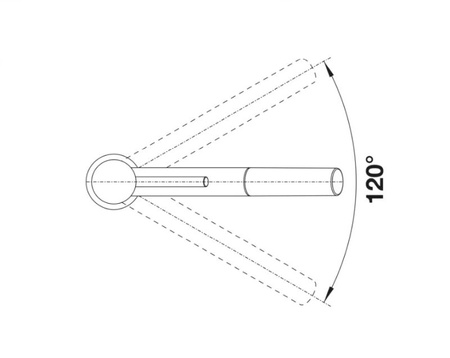 Bateria kuchenna Blanco Kano-S antracyt/chrom mat nowoczesna bateria do zlewu z wyciąganą wylewką szczególnie polecana do zlewozmywaków kompaktowych
