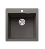 Zlewozmywak Blanco Pleon 5 Silgranit wulkaniczny szary zlew wpuszczany w blat jednokomorowy z odpływem InFino o ponadczasowym eleganckim kształcie