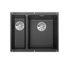 Zlewozmywak Blanco Subline 340/160-U Silgranit antracyt prawa zlew podwieszany 1,5-komorowy z odpływem InFino o niezwykłym designie podwieszanej komory