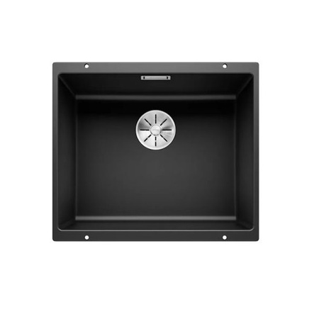 Zlewozmywak Blanco Subline 500-U Silgranit biały zlew podwieszany jednokomorowy z odpływem InFino o niezwykłym designie podwieszanej komory