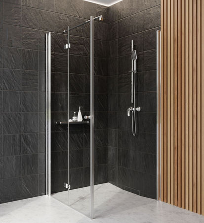 Bateria prysznicowa ścienna Deante Alpinia chromowana bateria wyposażona w zawory zwrotne wytrzymała i łatwa w czyszczeniu powłoka