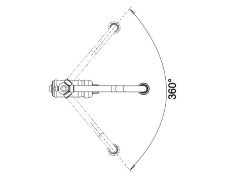Bateria kuchenna Blanco Tradon satin gold bateria kuchenna o tradycyjnym wyglądzie