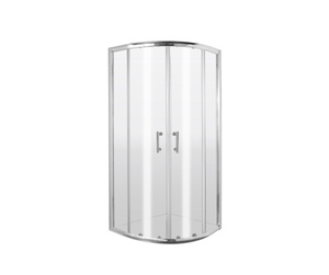 Kabina prysznicowa półokrągła Deante Jasmin Plus 80x80 cm chrom stylowa kabina wytrzymałe szkło hartowane z powłoką hydrofobową