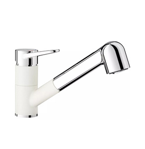 Bateria kuchenna Blanco Wega-S II biały/chrom z wyciąganą wylewką szczególnie polecana do kompaktowych zlewozmywaków