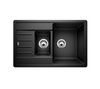 Zlewozmywak Blanco Legra 6 S Compact Silgranit antracyt zlew wpuszczany w blat 1,5-komorowy odwracalny klasyczny kształt połączony z nowoczesną funkcjonalnością