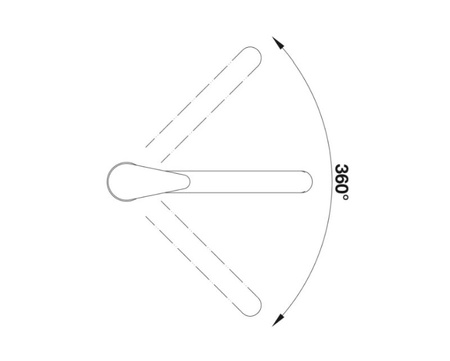 Bateria kuchenna Blanco Daras Silgranit-Look wulkaniczny szary przeznaczona do niewielkich zlewozmywaków