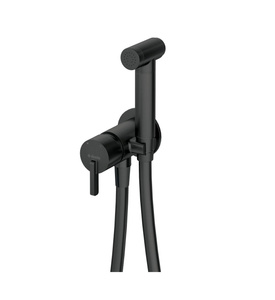 Bateria bidetowa podtynkowa ze słuchawką typu bidetta Deante Silia czarna szlachetna forma i ponadczasowa prostota