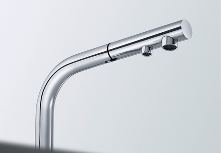 Bateria kuchenna Blanco Fontas-S II chromowana funkcjonalna bateria z praktyczną wyciąganą wylewką i podłączeniem do filtra wody