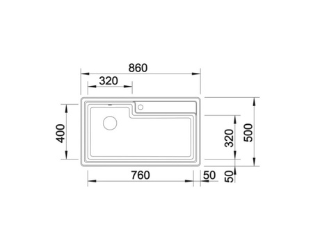 Zlewozmywak Blanco Plenta stal szczotkowana zlew jednokomorowy wpuszczany w blat zlewozmywak o pojemności XXL