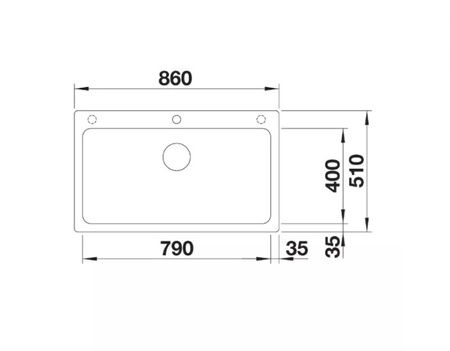 Zlewozmywak Blanco Naya XL 9 Silgranit biały zlew wpuszczany w blat jednokomorowy nowoczesna i wyważona linia