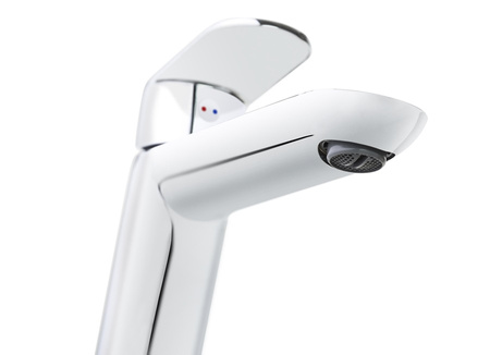 Bateria umywalkowa Deante Alpinia chromowana o lekkim designie wytrzymała i łatwa w czyszczeniu powłoka aerator typu coin-slot