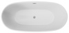 Wanna wolnostojąca owalna Deante Alpinia 170 cm biała wykonanie z trwałego materiału akrylowego syfon z korkiem click-clack