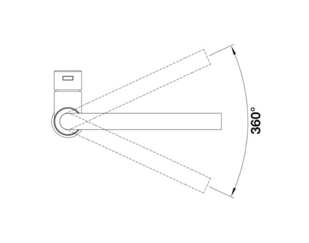 Bateria kuchenna Blanco Lanora-F stal szczotkowana przystosowana do montażu przy oknie