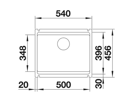 Zlewozmywak Blanco Etagon 500-U Ceramika PuraPlus czarny zlew podwieszany jednokomorowy odpływ InFino szyny ze stali szlachetnej