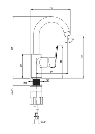Bateria umywalkowa Deante Arnika chrom design pełen piękna i harmonii