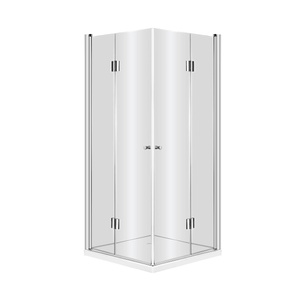 Kabina prysznicowa kwadratowa Deante Kerria 90x90 cm chrom wytrzymała i funkcjonalna kabina wytrzymałe szkło hartowane z powłoką hydrofobową