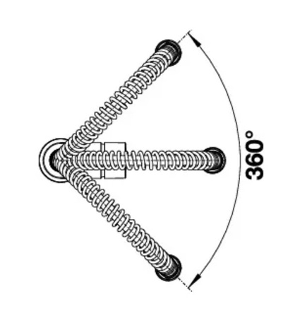 Bateria kuchenna Blanco Catris-S Flexo chromowana nowoczesna bateria do zlewu z elastyczną wyciąganą wylewką profesjonalny wygląd