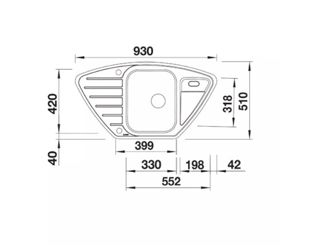 Zlewozmywak Blanco Lantos 9 E-IF stal szczotkowana zlew narożny 1,5-komorowy wpuszczany w blat korek automatyczny czystość formy w atrakcyjnej cenie