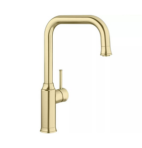 Bateria kuchenna Blanco Livia-S satin gold bateria z wyciąganą wylewką o nowoczesnym designie