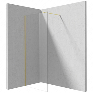 Ścianka prysznicowa walk-in Deante Prizma 80 cm złoto szczotkowane wytrzymałe szkło hartowane z innowacyjną powłoką Active-cover