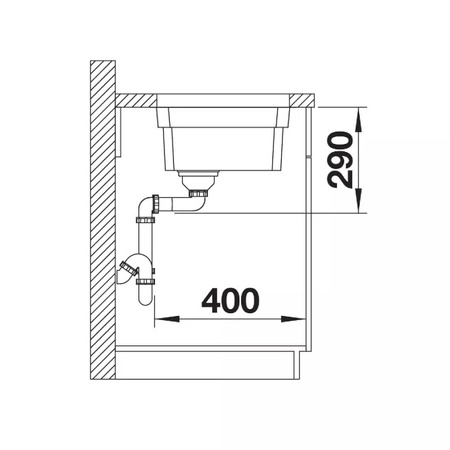 Zlewozmywak Blanco Etagon 500-U stal polerowana zlew podwieszany jednokomorowy z odpływem InFino stabilne stalowe szyny