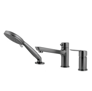 Bateria wannowa 3-otworowa Deante Arnika titanium innowacyjna wytrzymała i łatwa w czyszczeniu powłoka Titanium