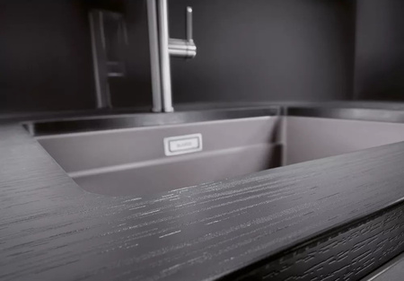 Zlewozmywak Blanco Etagon 500-U Silgranit tartufo zlew podwieszany jednokomorowy z odpływem InFino i szynami ze stali szlachetnej