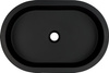 Umywalka podblatowa/wpuszczana ceramiczna Deante Silia czarna umywalka wykonana z wysokiej jakości ceramiki pokrytej powłoką antybakteryjną