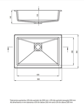 Umywalka podblatowa/wpuszczana ceramiczna Deante Correo czarna umywalka wykonana z wysokiej jakości ceramiki pokrytej powłoką antybakteryjną