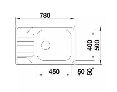 Zlewozmywak Blanco Dinas XL 6 S Compact stal szczotkowana zlew jednokomorowy odwracalny wpuszczany w blat klasyka o ponadczasowym wyglądzie