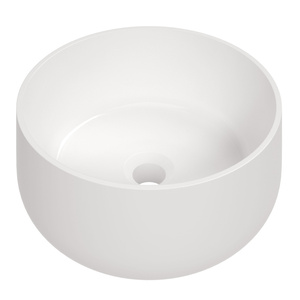 Umywalka nablatowa ceramiczna Deante Arnika biała okrągła umywalka wykonana z wytrzymałej ceramiki powłoka antybakteryjna