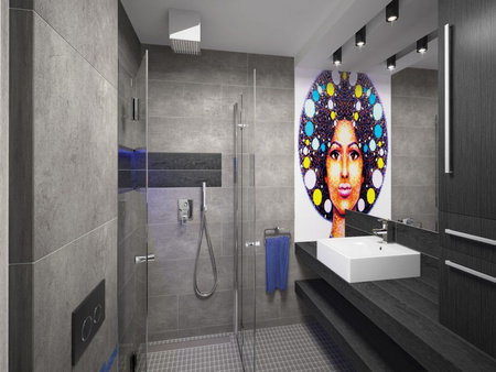 Kabina prysznicowa kwadratowa Deante Kerria 90x90 cm chrom wytrzymała i funkcjonalna kabina wytrzymałe szkło hartowane z powłoką hydrofobową