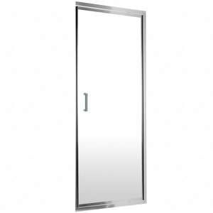 Drzwi prysznicowe wnękowe Deante Jasmin Plus 90 cm chromowane drzwi uchylne z powłoką hydrofobową wytrzymałe szkło hartowane
