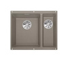 Zlewozmywak Blanco Subline 340/160-U Silgranit tartufo lewa zlew podwieszany 1,5-komorowy z odpływem InFino o niezwykłym designie podwieszanej komory