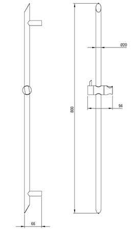 Drążek prysznicowy Deante Silia złoto szczotkowane wykonanie z wysokiej jakości mosiądzu regulowany uchwyt na słuchawkę prysznicową