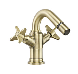 Bateria bidetowa Deante Temisto mosiądz klasyka w nowoczesnym duchu