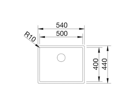 Zlewozmywak Blanco Claron 500-U stal polerowana zlew podwieszany jednokomorowy z odpływem InFino perfekcyjna forma i funkcjonalność
