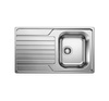 Zlewozmywak Blanco Dinas 45 S stal szlachetna szczotkowana zlew jednokomorowy odwracalny wpuszczany w blat zawsze modny wygląd