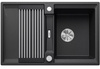 Zlewozmywak Blanco Adira 45 S Silgranit antracyt zlew wpuszczany w blat jednokomorowy z odpływem InFino odwracalny korek automatyczny mata stalowa składana