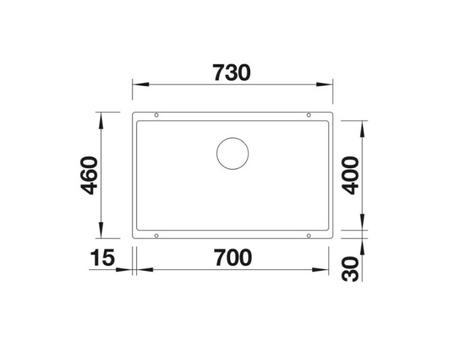 Zlewozmywak Blanco Subline 700-U Silgranit delikatny biały zlew jednokomorowy podwieszany ponadczasowy elegancki prosty kształt